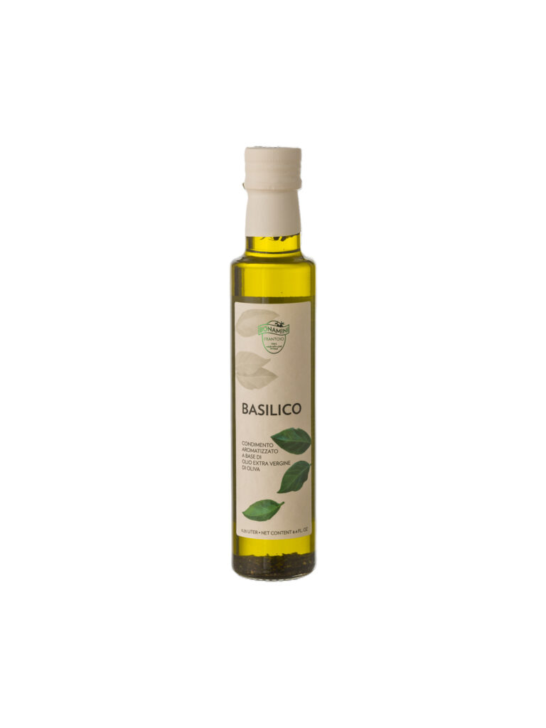 Huile aromatisée au basilic